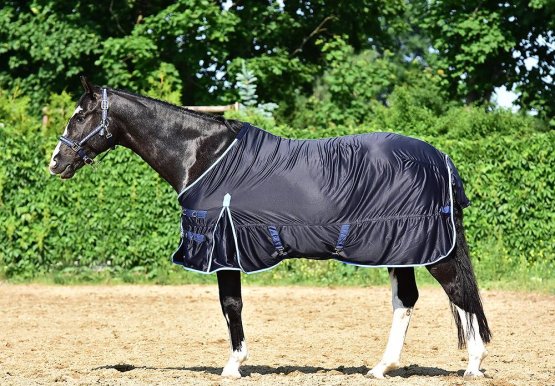 Lehká univerzální deka Horsea Cooler - Barva: Modrá, Velikost deky: 155-XL