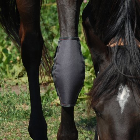Karpální chránič Horsea Carpus - Barva: Šedá, Velikost: Cob, Noha: Pravá