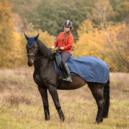 Bederní deka Horsea Softshell - Barva: Šedá, Velikost deky: 135-M