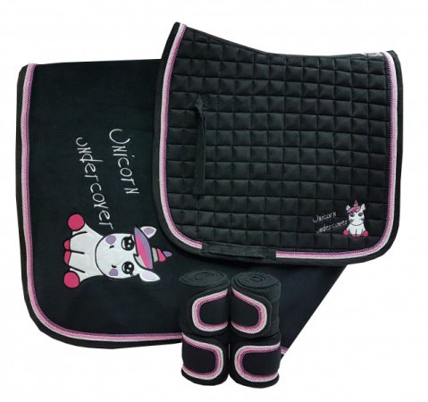 Bandáže Horsea Unicorn - Barva: Černá, Velikost: Pony