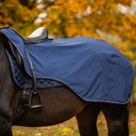 Bederní deka Horsea Softshell - Barva: Modrá, Velikost deky: 145-L
