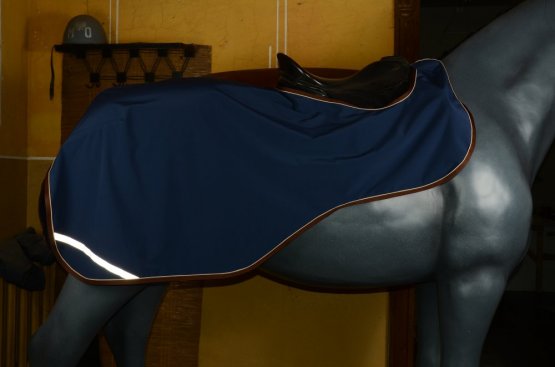 Bederní deka Horsea Softshell - Barva: Černá, Velikost deky: 115-XS